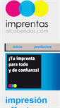 Mobile Screenshot of imprentasalcobendas.com