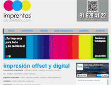 Tablet Screenshot of imprentasalcobendas.com